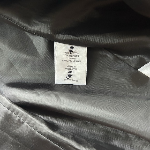 New York & Co. Stretch Navy‎ Blue Velvet blazer  Womens Size 16 - Picture 9 of 12